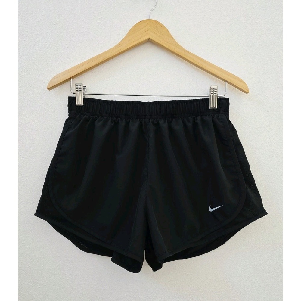Nike Dri Fit Tempo Lined Running Shorts Women's Size Medium Black 3"